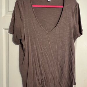 Old Navy Brown Short Sleeve Relaxed T-Shirt